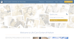 Desktop Screenshot of lifecarecenterofhaltom.com